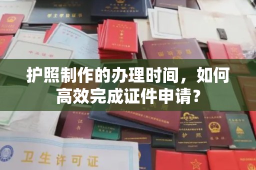 老边护照制作的办理时间，如何高效完成证件申请？